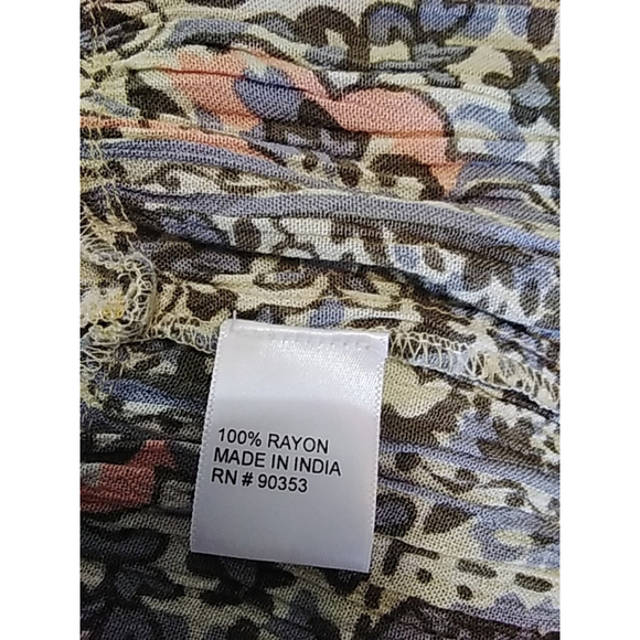 Anthropolige J. Gee Floral Print Off Shoulder Dress/Tunic Size S EUC - Picture 7 of 8